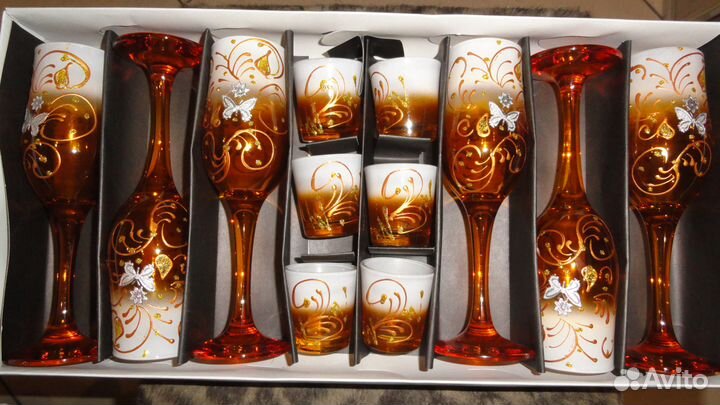 Фужеры со стопками