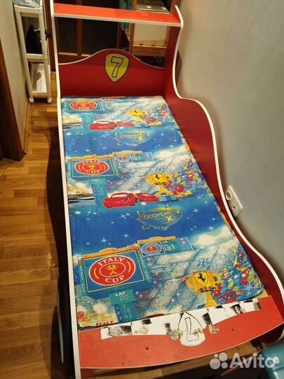 Кровать машинка 3-10 лет детско-подростковая