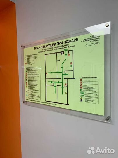 План эвакуации людей при пожаре гост 2018