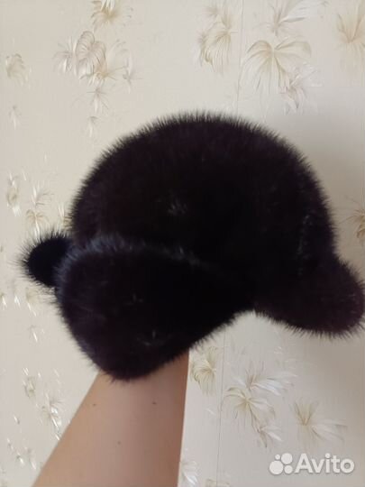 Шапка норковая женская ушанка