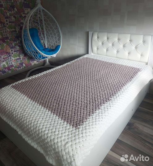 Плед детский вязаный ручная работа