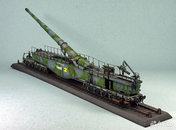 Leopold 1:72 железнодорожное орудие леопольд бтт