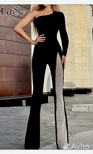 Комбинезон с сеткой на рост 165-175