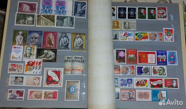Большой альбом с марками СССР 1970-80е года