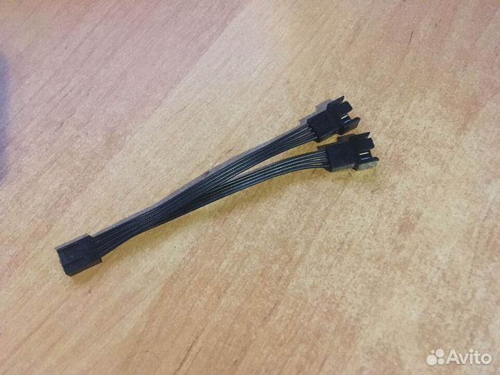 4 pin разветвитель на 2 вентилятора / кулера