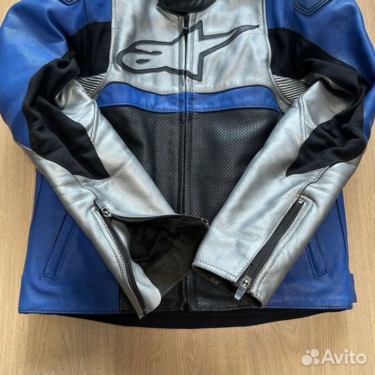 Мотокуртка кожаная Alpinestars, размер 46-48