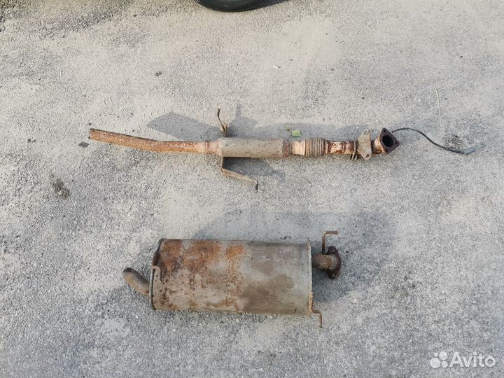 Глушитель на Kia Spektra