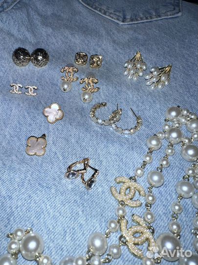 Серьги chanel винтаж