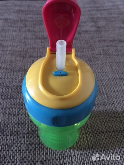 Поильник бутылочка с трубочкой