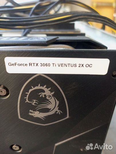 Видеокарта rtx 3060ti ферма 12 карт