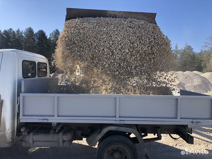 Песок щебень доставка газель