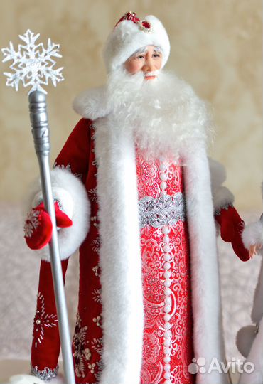 Дед Мороз и Снегурочка куклы