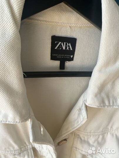 Джинсовая куртка zara женская