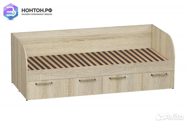 Кровать детская Сенди Light с ящиками сонома