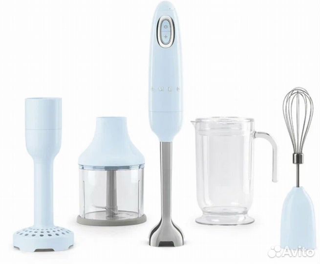 Блендер погружной голубой Smeg HBF22pbeu