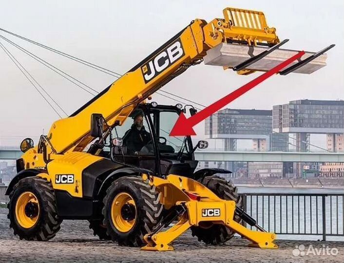 Jcb loadall 540-140 стекло лобовое 827/80225