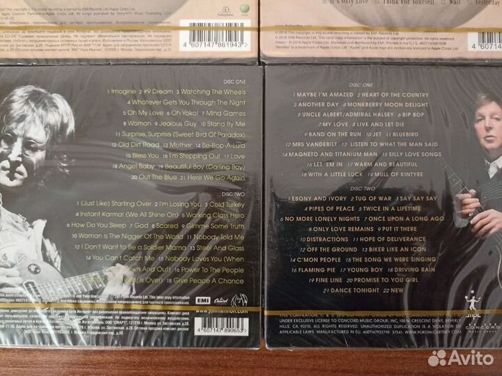 CD диски John Lennon / Paul McCartney