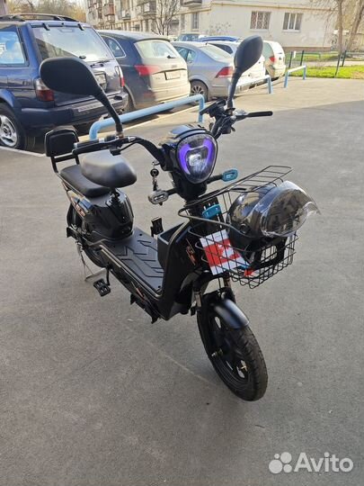 Велосипед скутер с педалями электро 500W