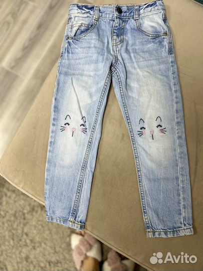 Джинсы для девочки 110