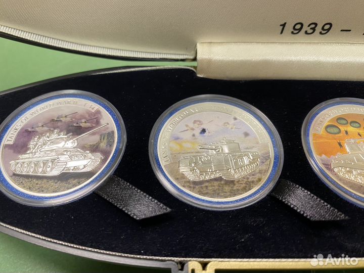 Набор монет Танки второй мировой войны