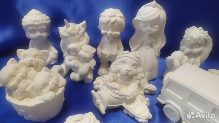 Фигурки из гипса для раскрашивания