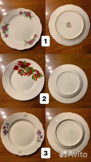 Тарелки СССР, кружки, чайные пары