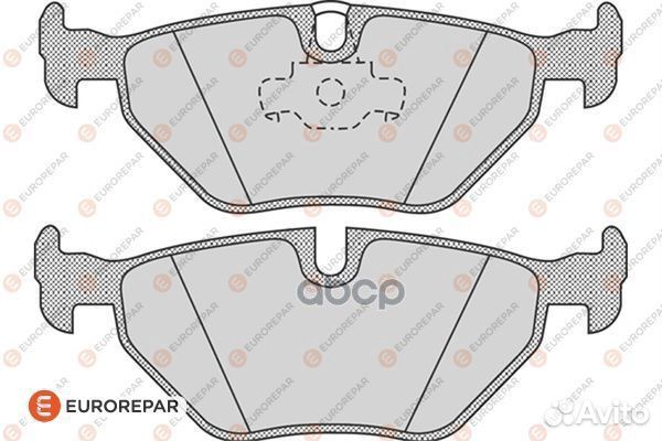Колодки тормозные дисковые зад 1617255280 E