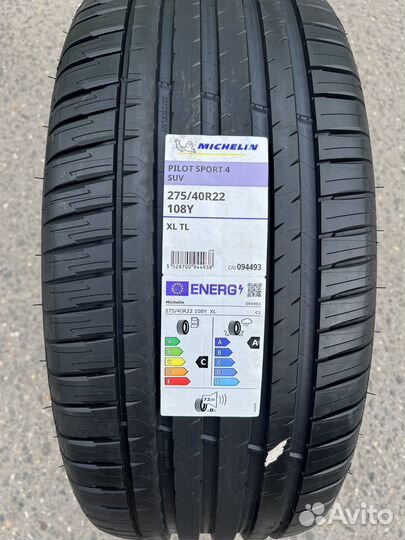 Michelin Pilot Sport 4 SUV 275/40 R22 108Y