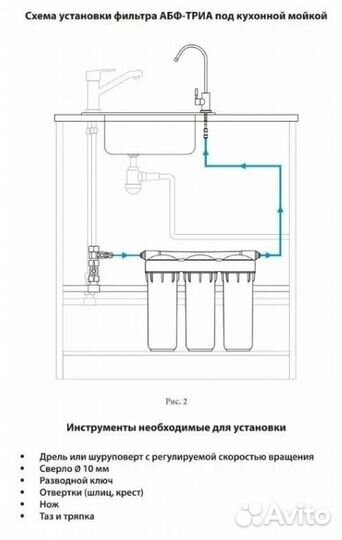 Фильтр Аквабрайт абф-осмо-5 с обратным осмосом