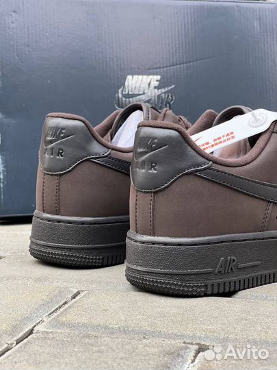 Кроссовки nike air force 1 premium brown