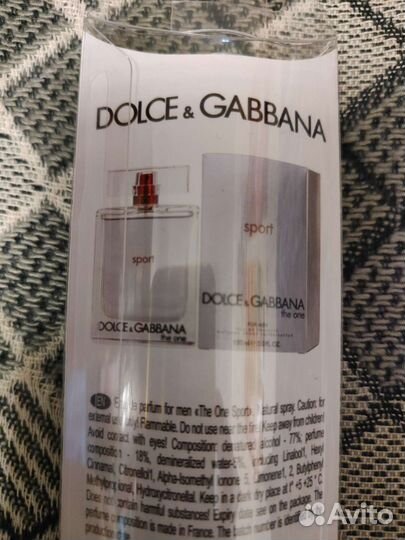 Мужские духи dolce & gabbana sport