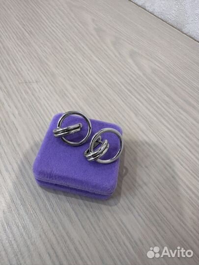 Серьги серебро