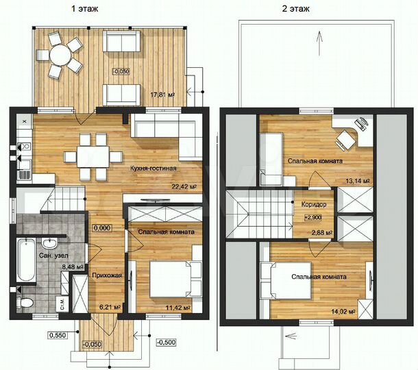 Дом 83 м² на участке 3,3 сот.