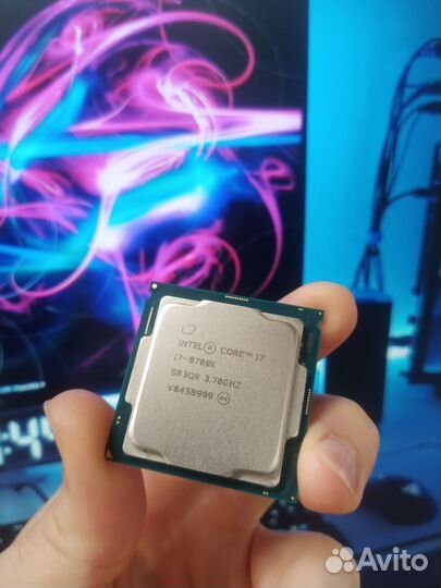 Intel Core i7-8700k - 12 потоков, 5 ггц в разгоне