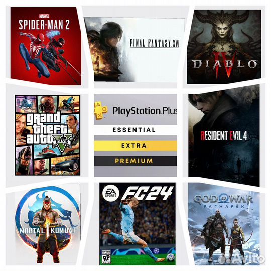 Подписка PS Plus для PS4/PS5, EA Play
