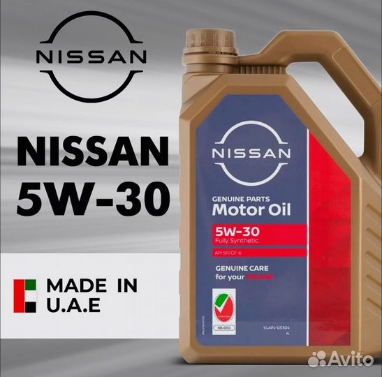 Nissan Масло моторное Genuine Motor Oil 5W-30