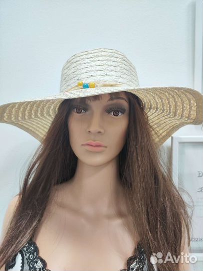 Шляпа женская соломенная