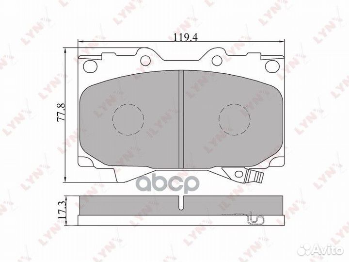 Колодки тормозные дисковые перед BD7503 LYN