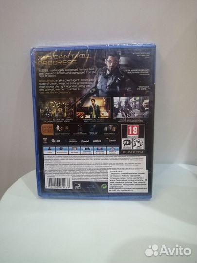 Игра PS 4 Deus Ex Mankind Divided. Диск новый
