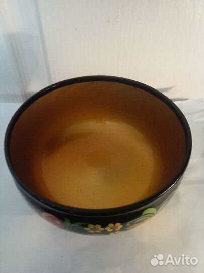 Деревянная расписная посуда(хохлома)