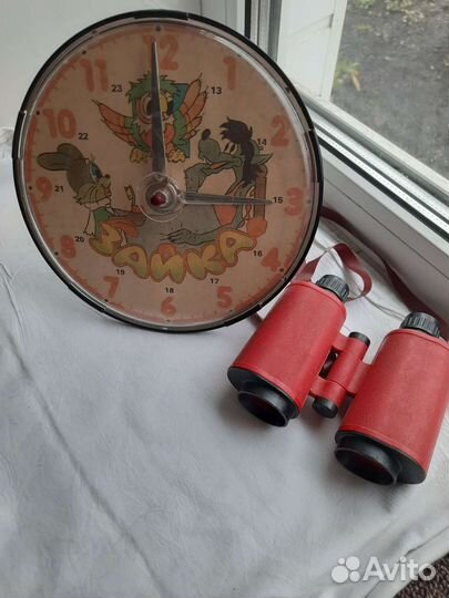 Детские игрушки. Бинокль, часы СССР