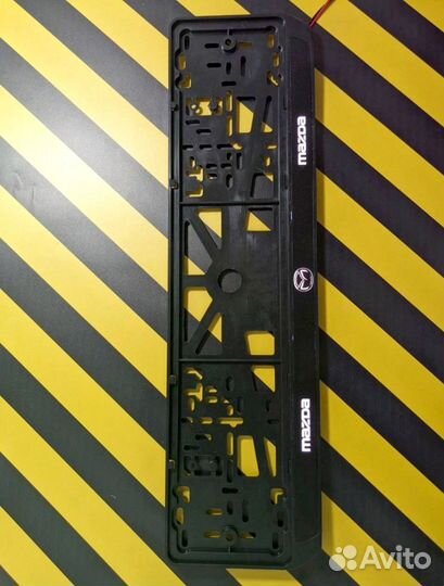 Номерная рамка c вашим логотипом и дизайном