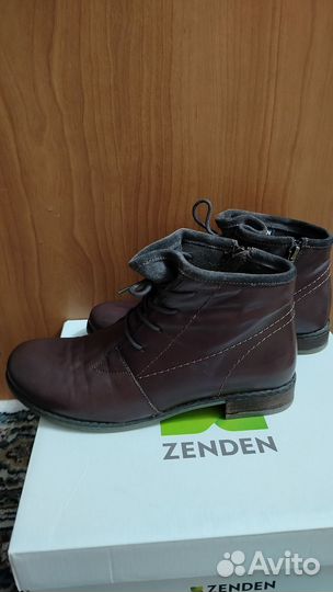 Zenden кожаные ботинки демисезонные