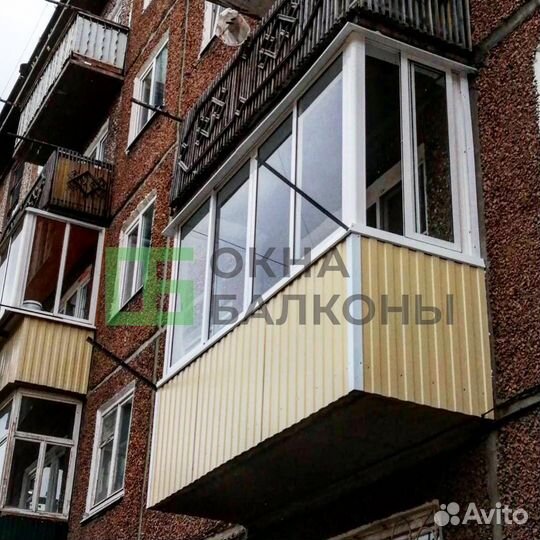 Остекление балконов в панельном доме