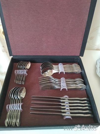 Набор столовых приборов нержав.сталь, 30 предметов