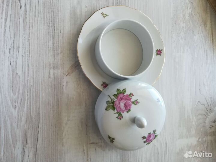 Масленка фарфор гдр