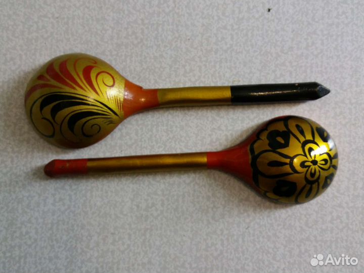 Деревянные ложки хохлома