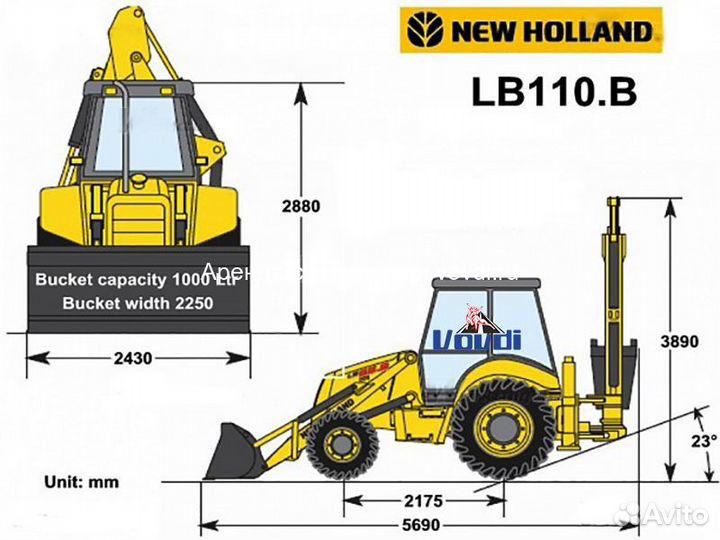 Аренда экскаватора погрузчика