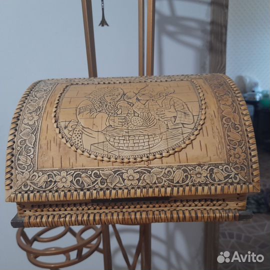 Хлебница из бересты