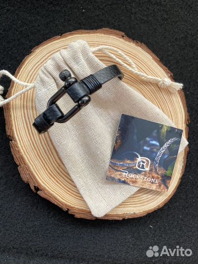 Кожаный мужской браслет, унисекс